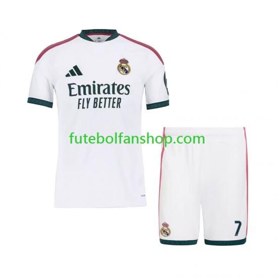 Camisola Principal Real Madrid Cristiano Ronaldo 7 Época 2026/2027 Manga Curta ,Criança
