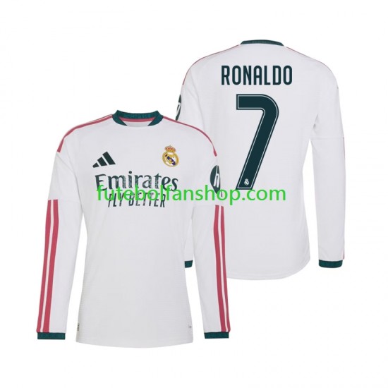 Camisola Principal Real Madrid Cristiano Ronaldo 7 Época 2026/2027 Manga Comprida ,Homem