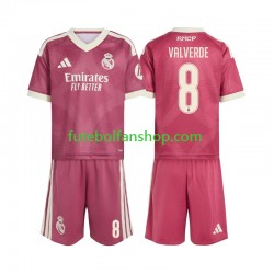 Camisola Alternativa (2ª) Real Madrid Federico Valverde 8 Época 2026/2027 Manga Curta ,Criança