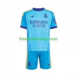 Camisola Alternativo Guarda-redes Real Madrid Época 2026/2027 Manga Curta ,Criança