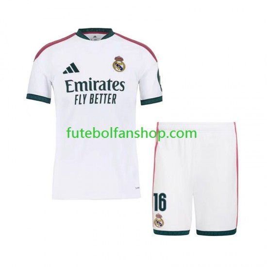 Camisola Principal Real Madrid Ibrahima Konate 16 Época 2026/2027 Manga Curta ,Criança