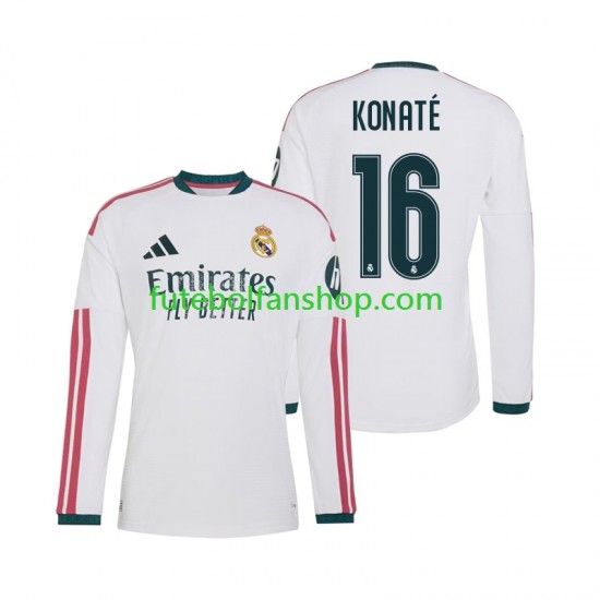 Camisola Principal Real Madrid Ibrahima Konate 16 Época 2026/2027 Manga Comprida ,Homem