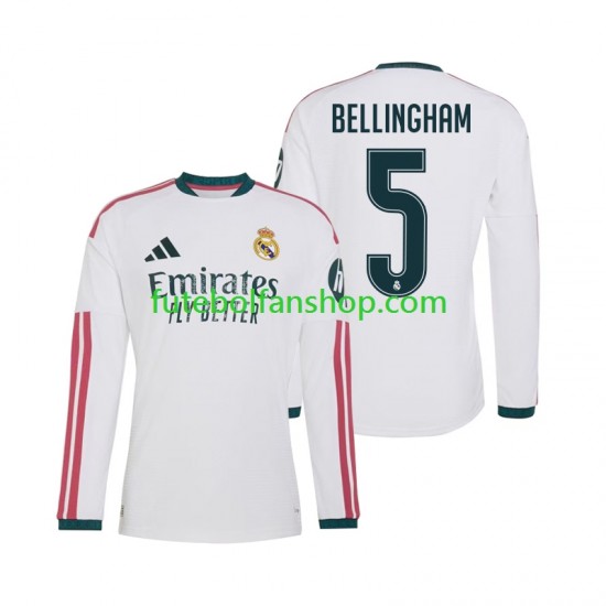 Camisola Principal Real Madrid Jude Bellingham 5 Época 2026/2027 Manga Comprida ,Homem