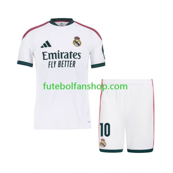 Camisola Principal Real Madrid Kylian Mbappe 10 Época 2026/2027 Manga Curta ,Criança