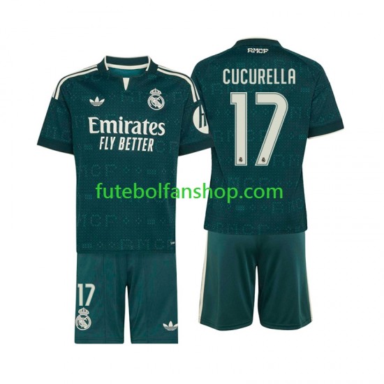 Camisola Alternativo Real Madrid Marc Cucurella 17 Época 2026/2027 Manga Curta ,Criança