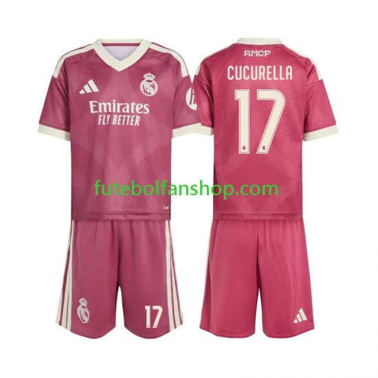 Camisola Alternativa (2ª) Real Madrid Marc Cucurella 17 Época 2026/2027 Manga Curta ,Criança