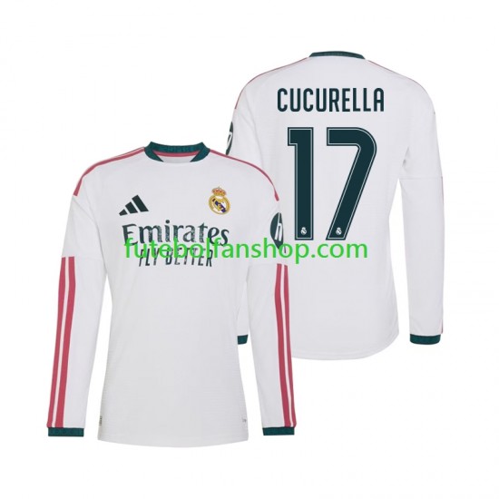 Camisola Principal Real Madrid Marc Cucurella 17 Época 2026/2027 Manga Comprida ,Homem
