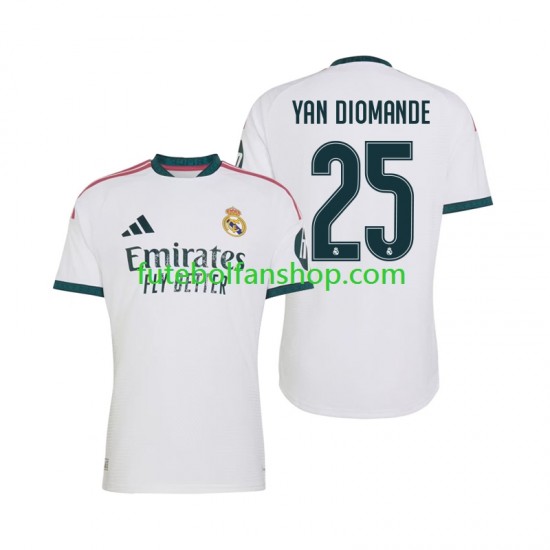 Camisola Principal Real Madrid Yan Diomande 25 Época 2026/2027 Manga Curta ,Homem
