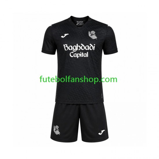 Camisola Alternativo Real Sociedad Época 2026/2027 Manga Curta ,Criança