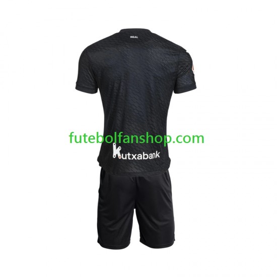 Camisola Alternativo Real Sociedad Época 2026/2027 Manga Curta ,Criança