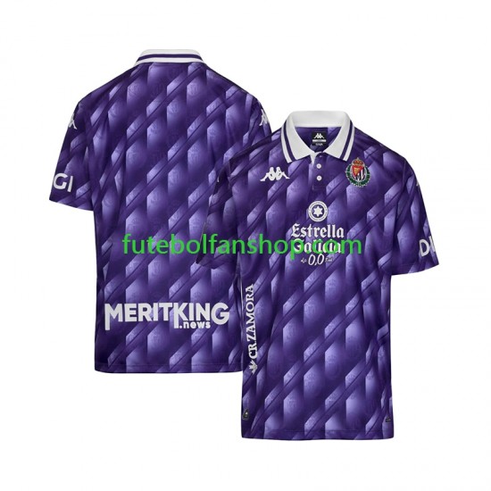Camisola Principal Real Valladolid Retro Época 2025/2026 Manga Curta ,Homem