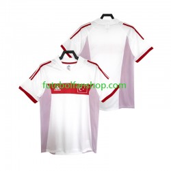 Camisola Alternativo Seleção Turca Retro 2002 Manga Curta ,Homem