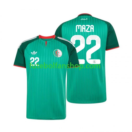 Camisola Alternativo Seleção Argelina Ibrahim Maza 22 2026 Manga Curta ,Homem