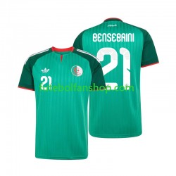 Camisola Alternativo Seleção Argelina Ramy Bensebaini 21 2026 Manga Curta ,Homem