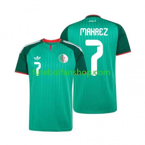 Camisola Alternativo Seleção Argelina Riyad Mahrez 7 2026 Manga Curta ,Homem