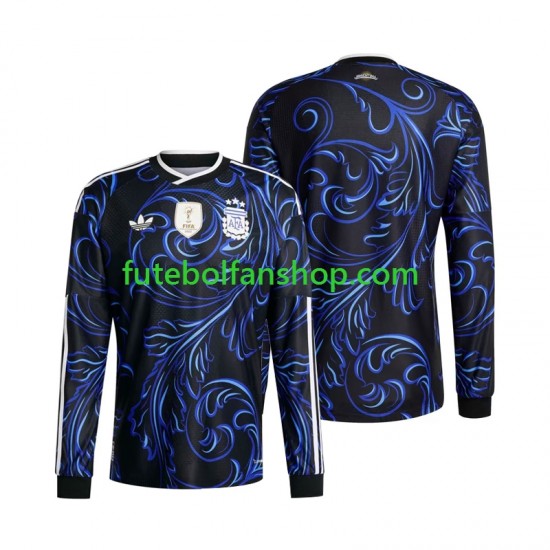 Camisola Alternativo Seleção Argentina World Cup 2026 Manga Comprida ,Homem