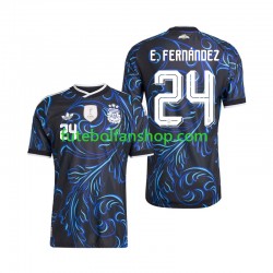 Camisola Alternativo Seleção Argentina Enzo Fernandez 24 World Cup 2026 Manga Curta ,Homem