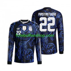 Camisola Alternativo Seleção Argentina Franco Mastantuono 22 World Cup 2026 Manga Comprida ,Homem