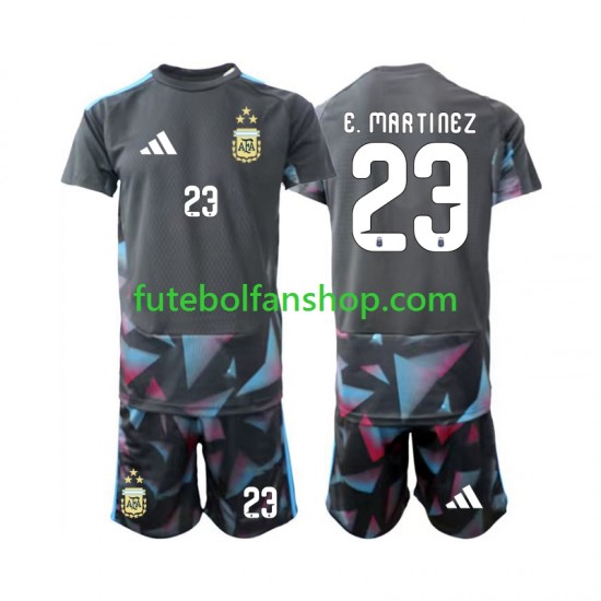 Camisola Principal Guarda-redes Seleção Argentina Emiliano Martinez 23 World Cup 2026 Manga Curta ,Criança