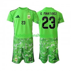 Camisola Alternativa (2ª) Guarda-redes Seleção Argentina Emiliano Martinez 23 World Cup 2026 Manga Curta ,Criança