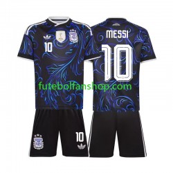 Camisola Alternativo Seleção Argentina Lionel Messi 10 World Cup 2026 Manga Curta ,Criança