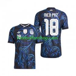 Camisola Alternativo Seleção Argentina Nico Paz 18 World Cup 2026 Manga Curta ,Homem