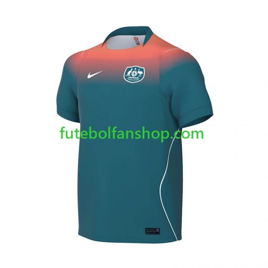 Camisola Alternativo Seleção Australiana World Cup 2026 Manga Curta ,Homem