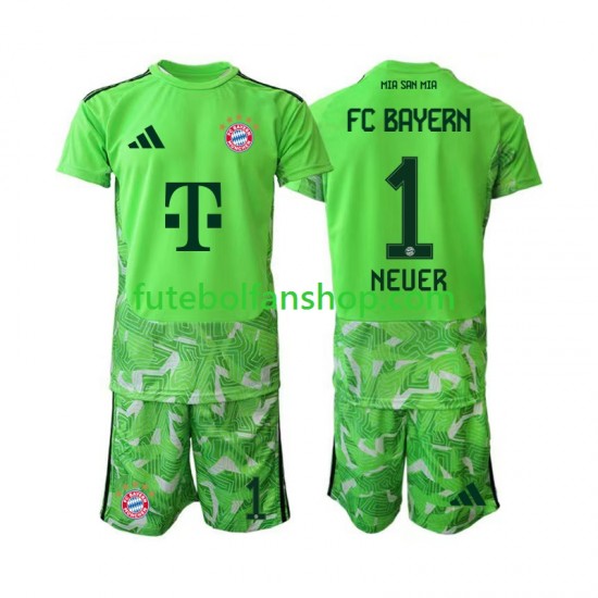 Camisola Principal Guarda-redes Bayern de Munique Manuel Neuer 1 Época 2026/2027 Manga Curta ,Criança