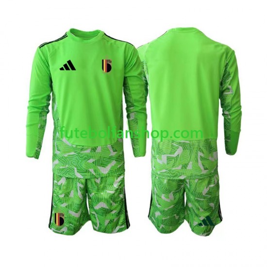 Camisola Alternativa (2ª) Guarda-redes Seleção Belga World Cup 2026 Manga Comprida ,Criança