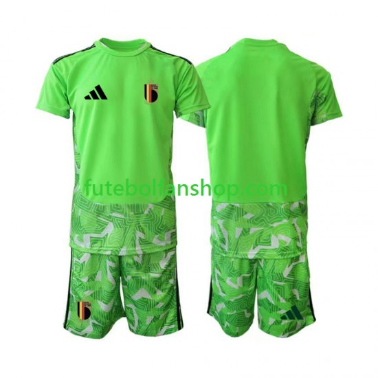 Camisola Alternativa (2ª) Guarda-redes Seleção Belga World Cup 2026 Manga Curta ,Criança