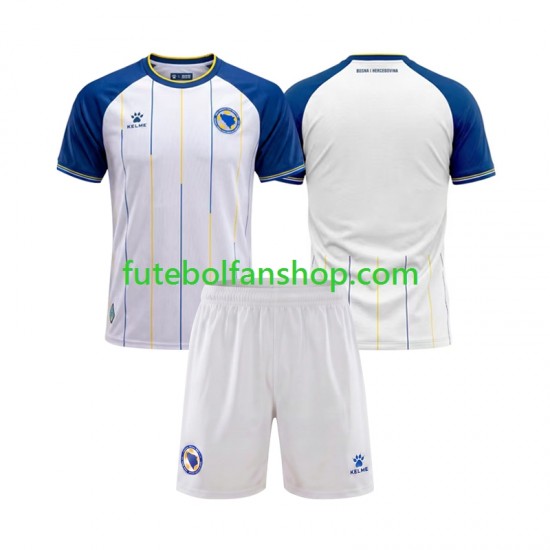 Camisola Alternativo Bosnia Herzegovina World Cup 2026 Manga Curta ,Criança