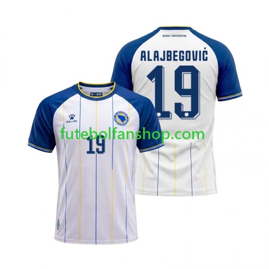 Camisola Alternativo Bosnia Herzegovina Kerim Alajbegovic 19 World Cup 2026 Manga Curta ,Homem