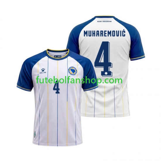 Camisola Alternativo Bosnia Herzegovina Tarik Muharemovic 4 World Cup 2026 Manga Curta ,Homem