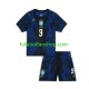 Camisola Alternativo Seleção Brasileira Matheus Cunha 9 Chidlren World Cup 2026 Manga Curta