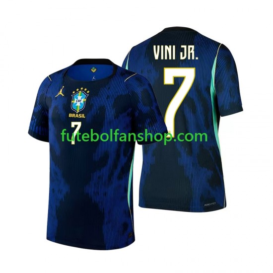 Camisola Alternativo Seleção Brasileira Vinicius Junior 7 World Cup 2026 Manga Curta ,Homem
