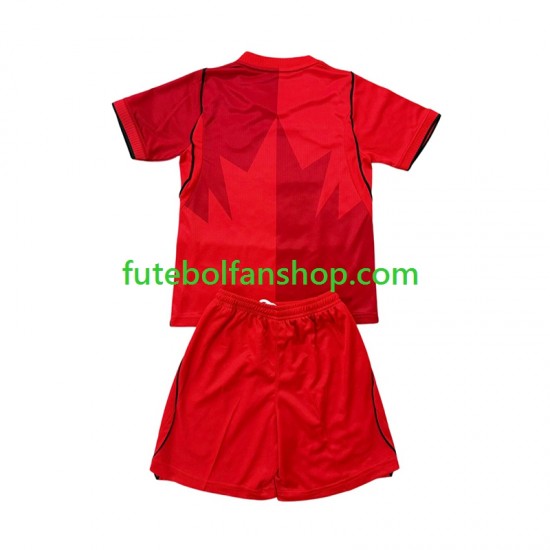 Camisola Principal Seleção Canadense World Cup 2026 Manga Curta ,Criança