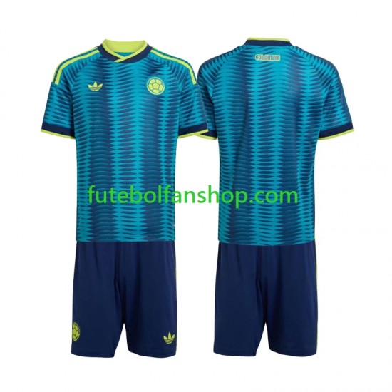 Camisola Alternativo Seleção Colombiana World Cup 2026 Manga Curta ,Criança