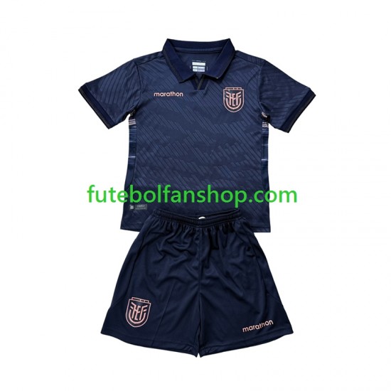 Camisola Alternativo Seleção Equatoriana World Cup 2026 Manga Curta ,Criança