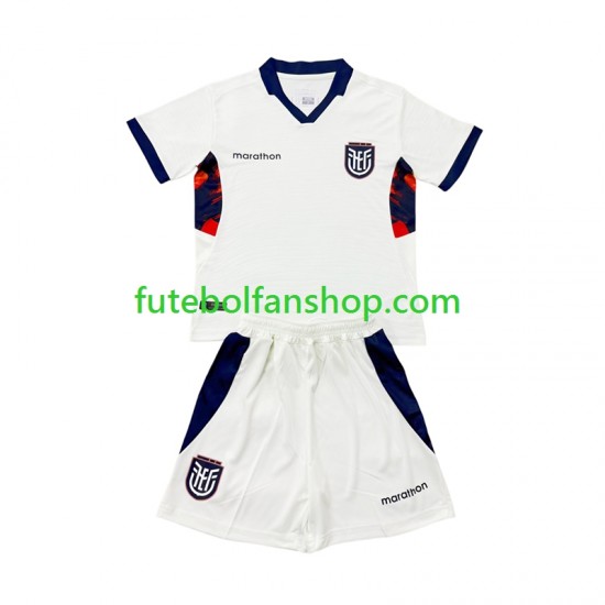 Camisola Alternativa (2ª) Seleção Equatoriana World Cup 2026 Manga Curta ,Criança