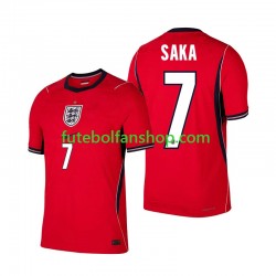 Camisola Alternativo Seleção Inglesa Bukayo Saka 7 World Cup 2026 Manga Curta ,Homem
