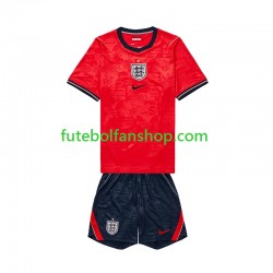 Camisola Alternativo Seleção Inglesa World Cup 2026 Manga Curta ,Criança