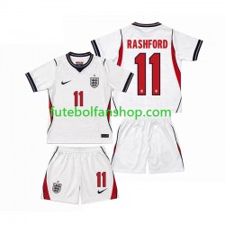 Camisola Principal Seleção Inglesa Marcus Rashford 11 World Cup 2026 Manga Curta ,Criança