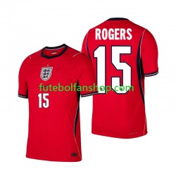 Camisola Alternativo Seleção Inglesa Morgan Rogers 15 World Cup 2026 Manga Curta ,Homem
