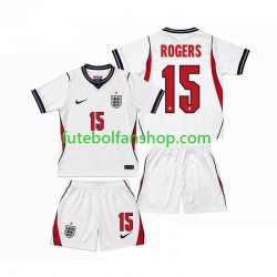 Camisola Principal Seleção Inglesa Morgan Rogers 15 World Cup 2026 Manga Curta ,Criança