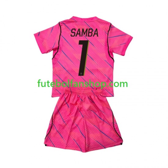 Camisola Alternativo Guarda-redes Seleção Francesa Brice Samba 1 World Cup 2026 Manga Curta ,Criança