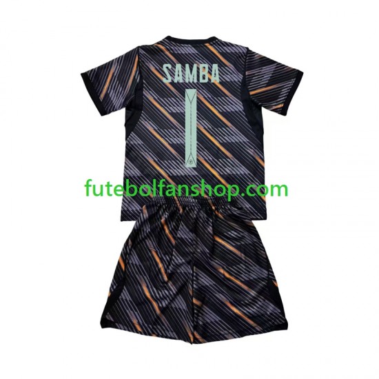 Camisola Principal Guarda-redes Seleção Francesa Brice Samba 1 World Cup 2026 Manga Curta ,Criança