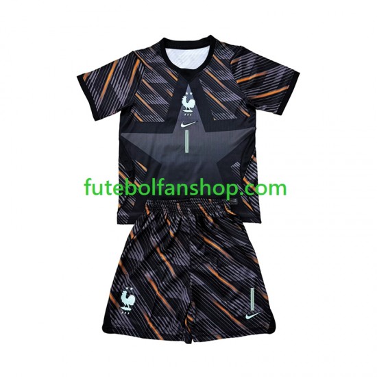 Camisola Principal Guarda-redes Seleção Francesa Brice Samba 1 World Cup 2026 Manga Curta ,Criança