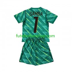 Camisola Alternativa (2ª) Guarda-redes Seleção Francesa Brice Samba 1 World Cup 2026 Manga Curta ,Criança