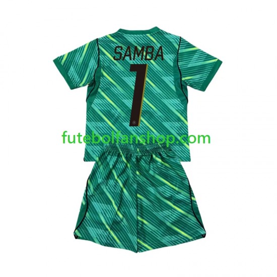 Camisola Alternativa (2ª) Guarda-redes Seleção Francesa Brice Samba 1 World Cup 2026 Manga Curta ,Criança