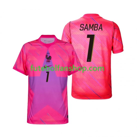 Camisola Alternativo Guarda-redes Seleção Francesa Brice Samba 1 World Cup 2026 Manga Curta ,Homem